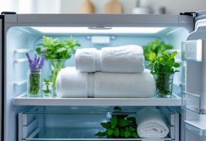 Read more about the article Sådan holder du dine badehåndklæder friske og velduftende i køleskabet