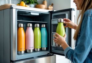 Read more about the article Sådan holder du dine drikkevarer kolde med termoflasker til køleskabet