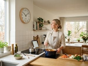 Read more about the article Gør madlavningen mere overskuelig med et ur på køkkenvæggen